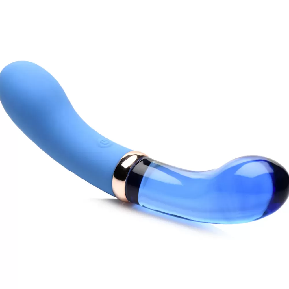 Hot Healthy & Active 10X Bleu Dual Ended G-Spot Silicone and Glass Vibrator