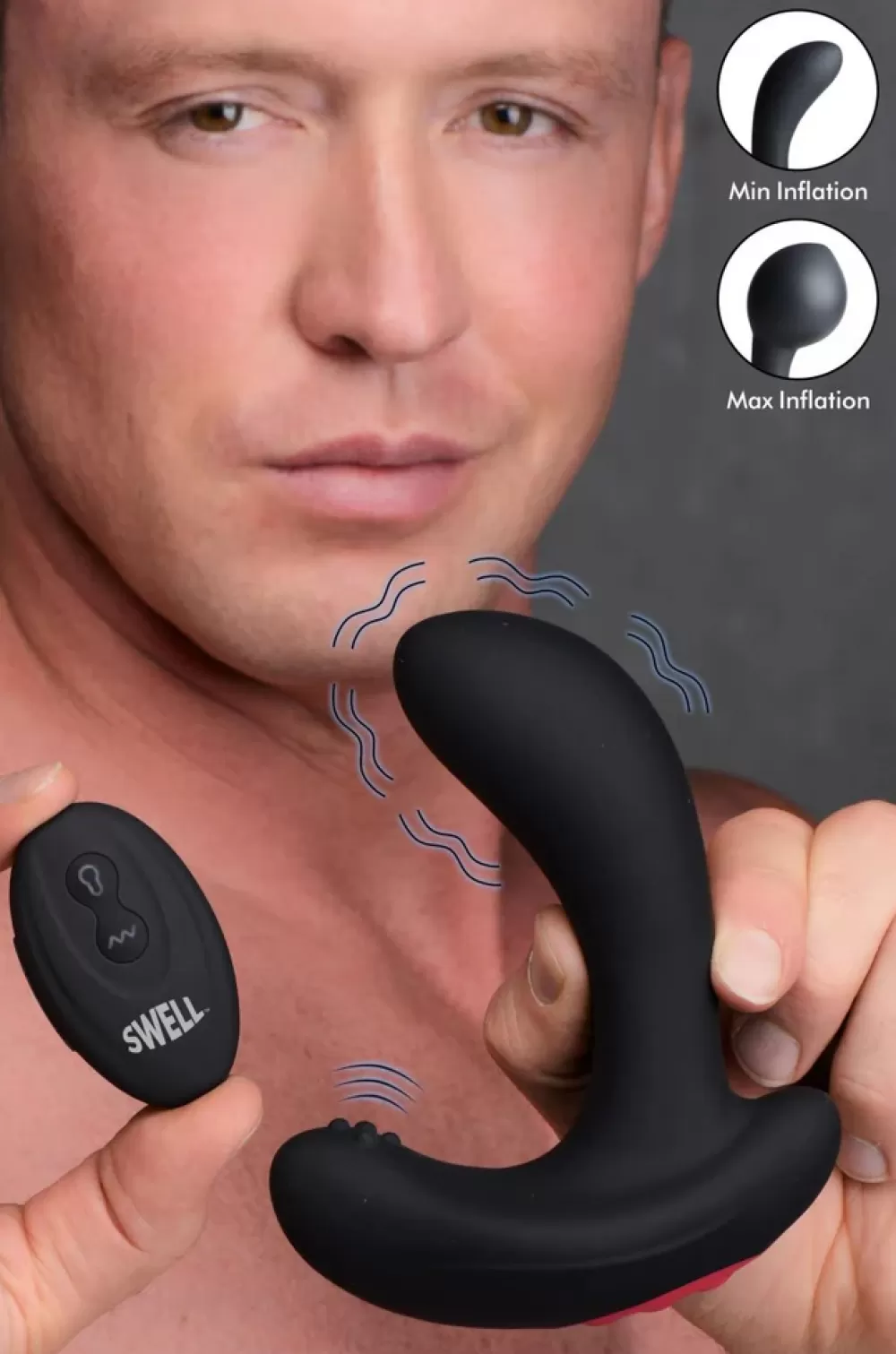 Best Healthy & Active 10X Inflatable and Vibrating Silicone Prostate Plug