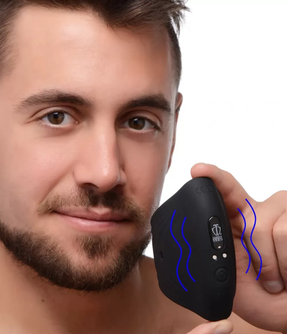 New Healthy & Active 10X Pleasure Stroke Vibrating Silicone Penis Sleeve