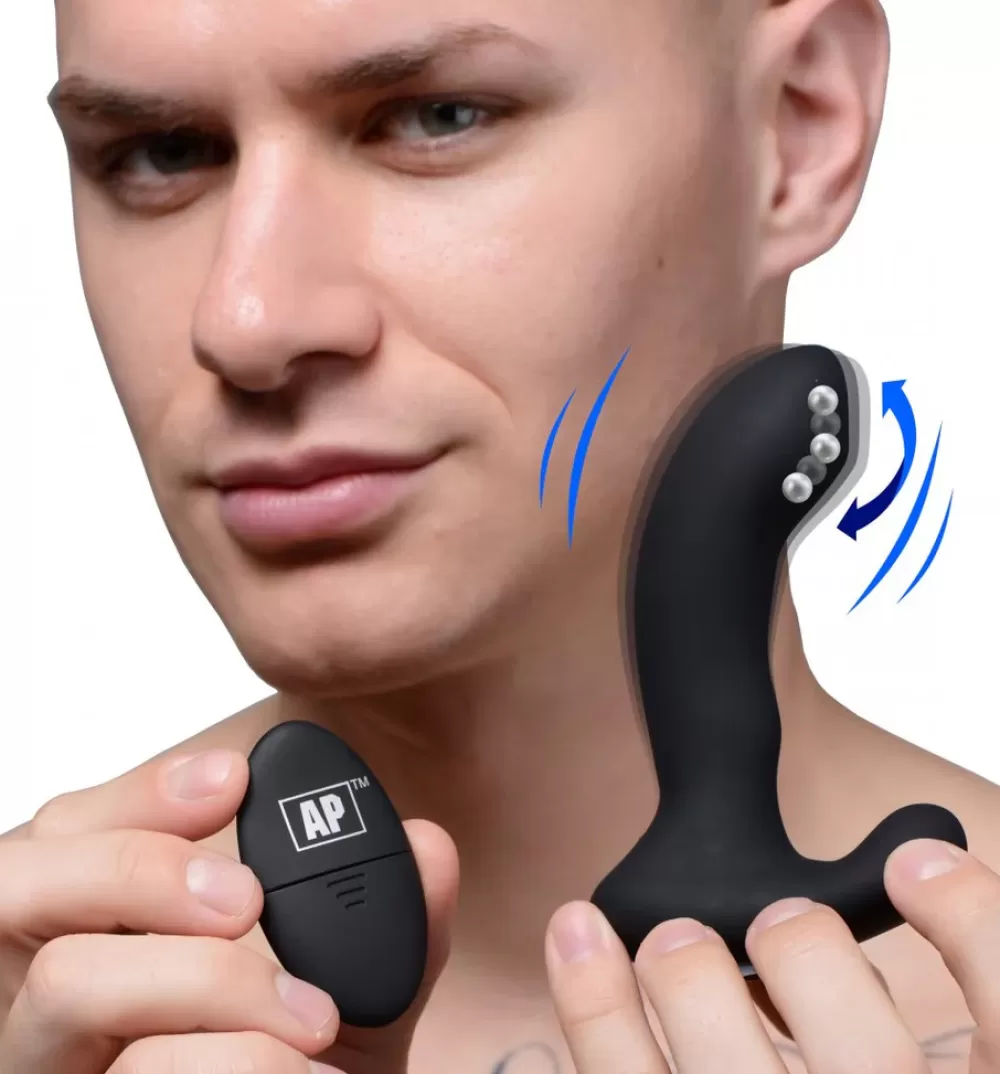 Best Healthy & Active 10X P-Massage Silicone Prostate Stimulator with Stroking Bead