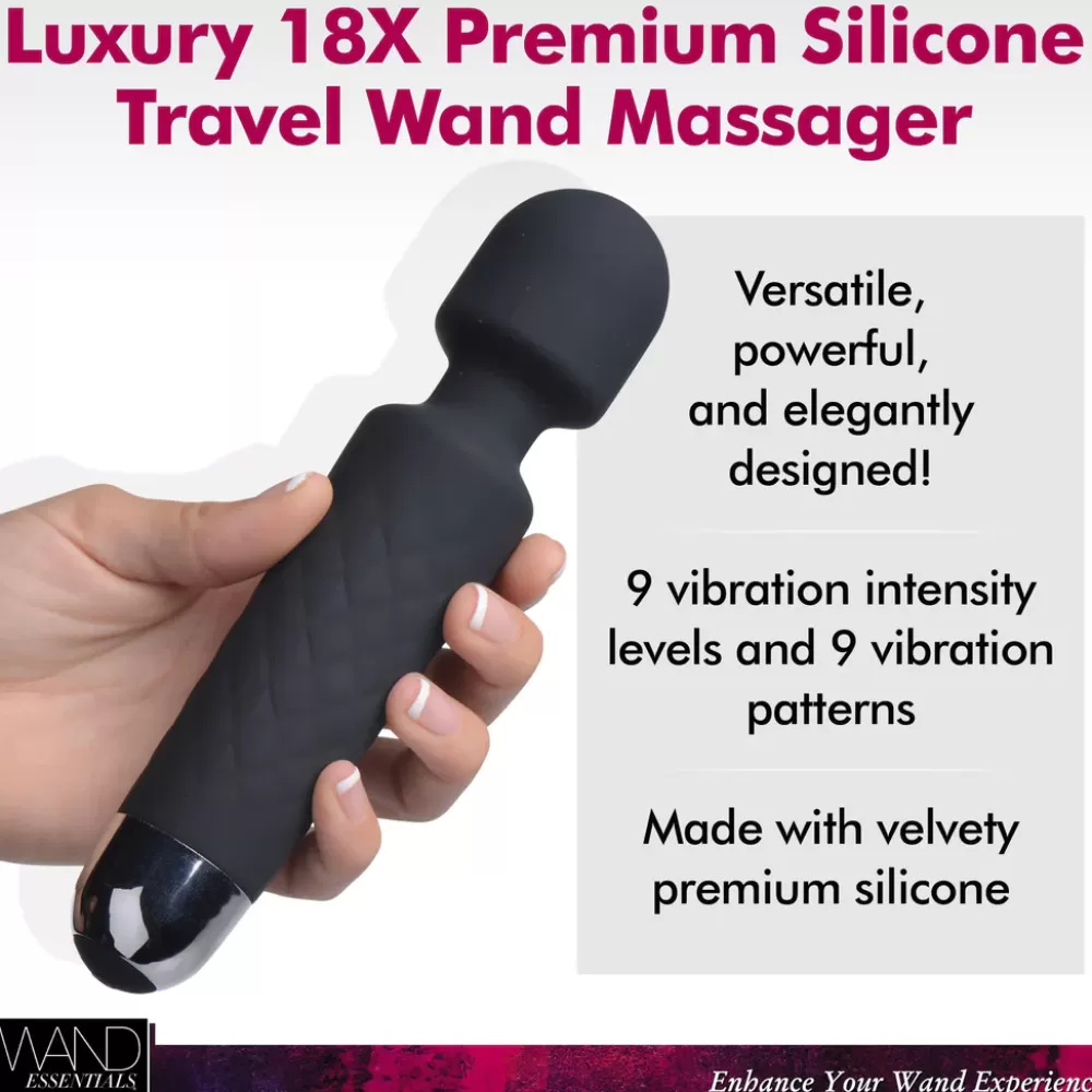 Fashion Healthy & Active 18X Luxury Silicone Travel Wand