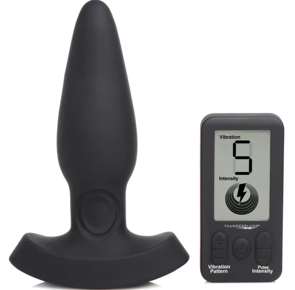 Hot Healthy & Active 25X Pulsing and Vibrating Silicone Plug with Remote