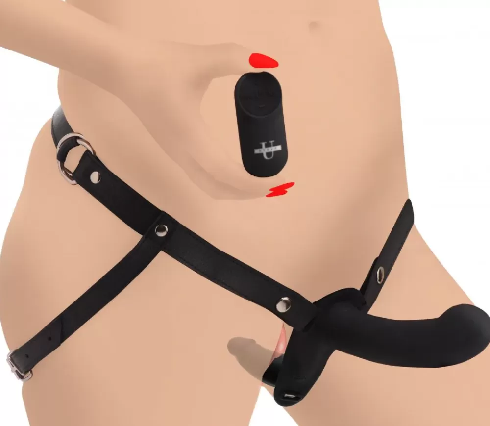 Online Healthy & Active 28X Double Diva 1.5 Inch Double Dildo with Harness and Remote Control