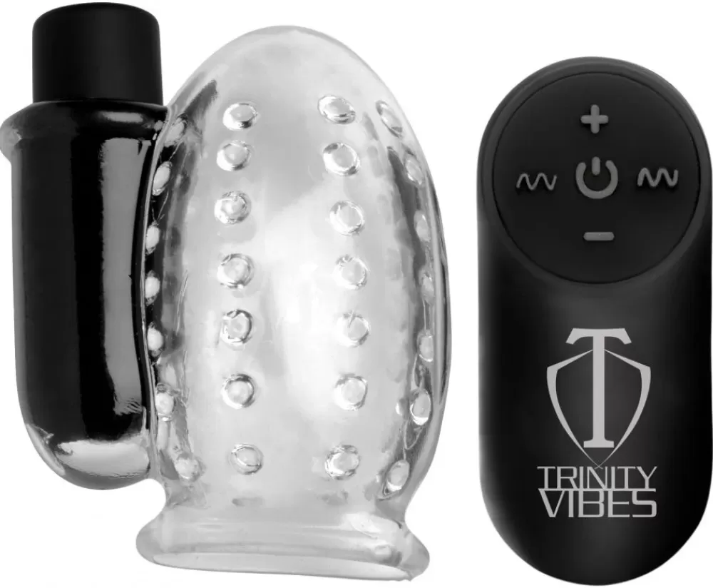 Clearance Healthy & Active 28X Rechargeable Penis Head Teaser with Remote Control