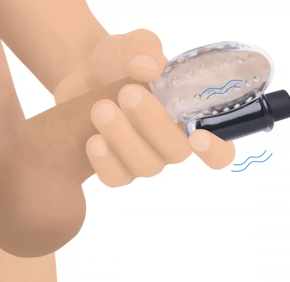 Clearance Healthy & Active 28X Rechargeable Penis Head Teaser with Remote Control