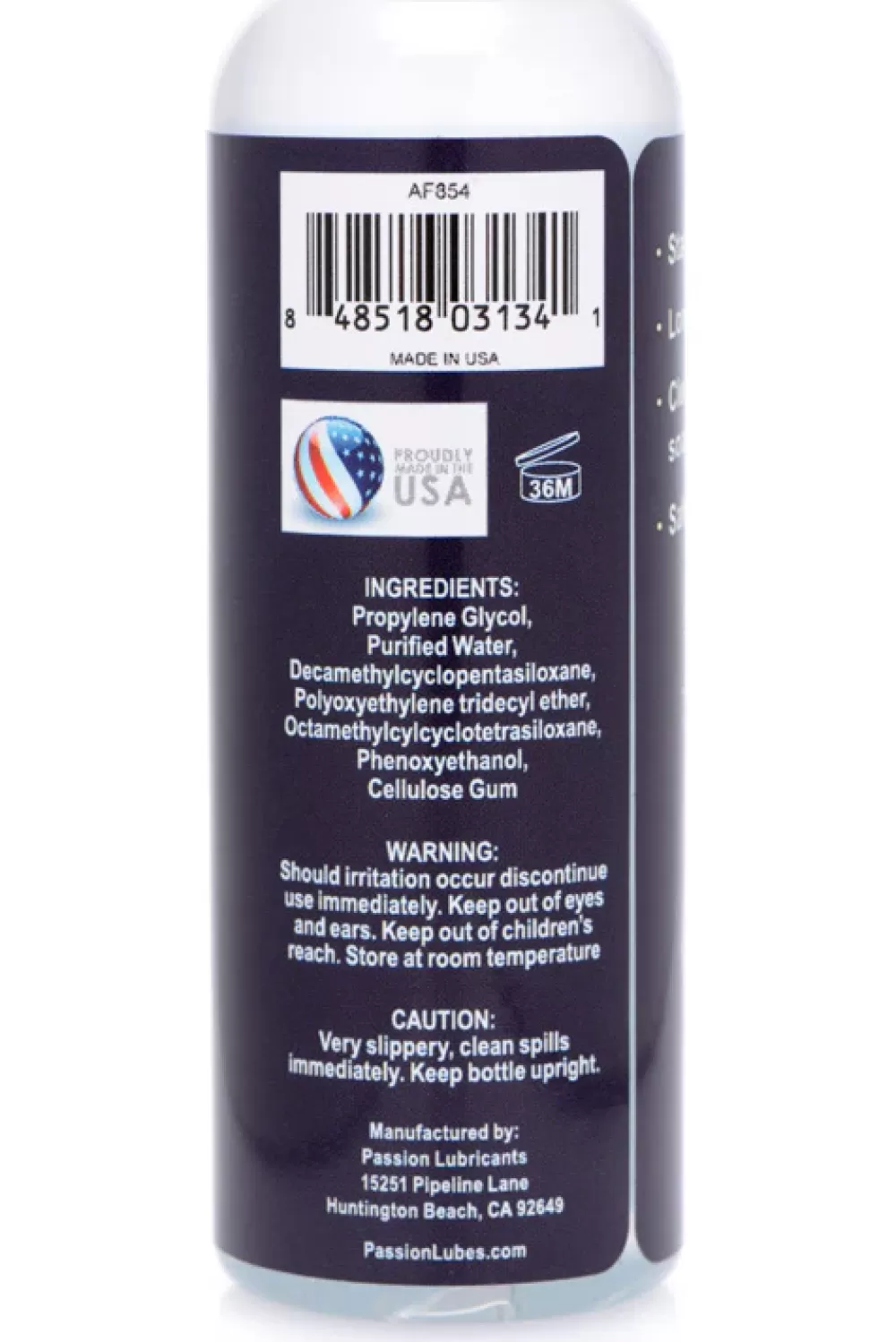 New Healthy & Active 2oz Passion Anal Lubricant