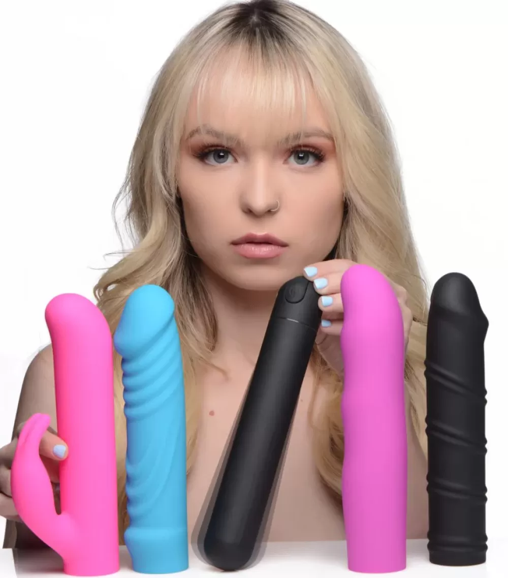 Store Healthy & Active 4-In-1 XL Silicone Bullet and Sleeves Kit