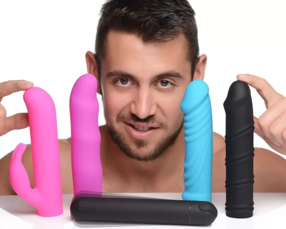 Store Healthy & Active 4-In-1 XL Silicone Bullet and Sleeves Kit