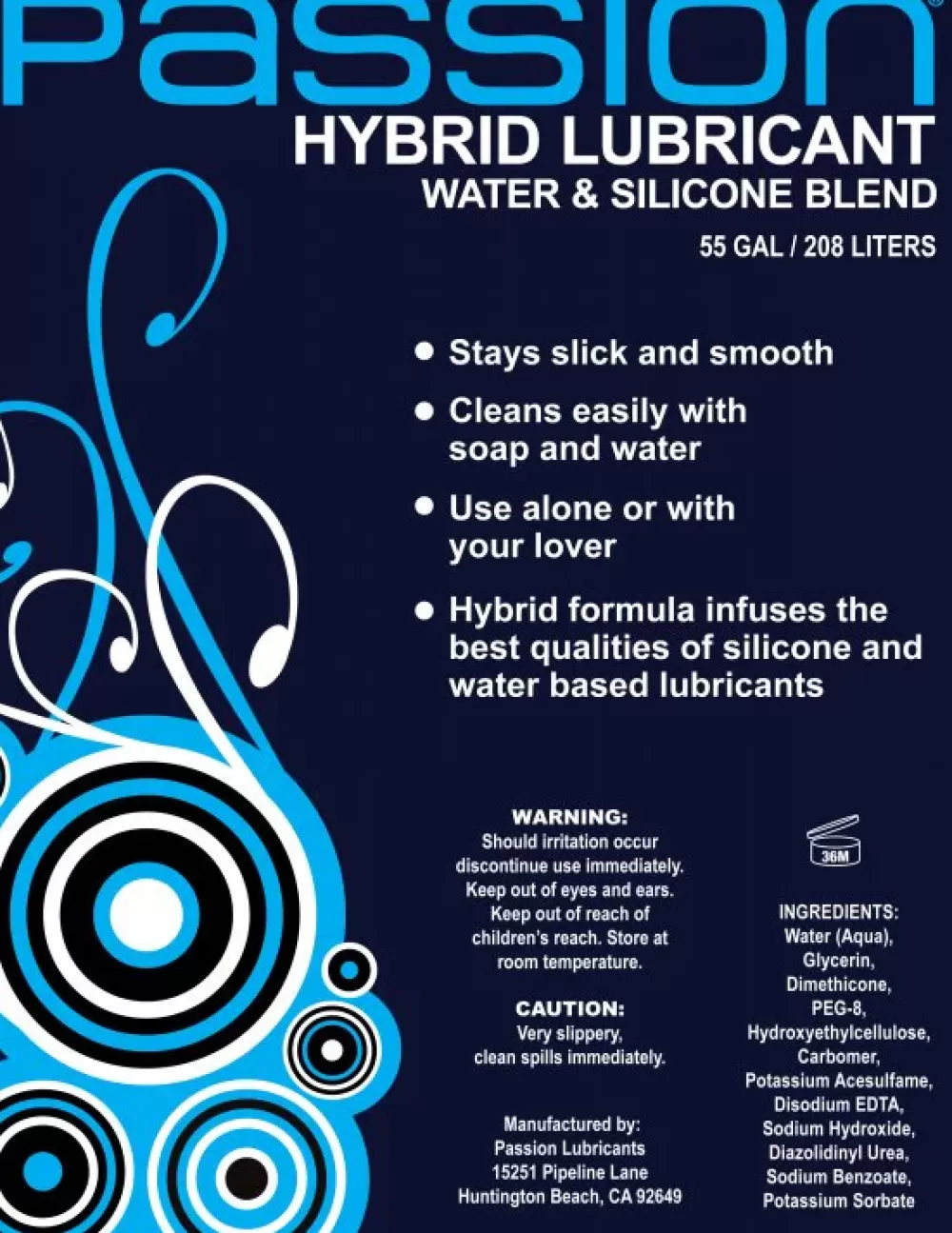 Outlet Healthy & Active 55 Gallon Passion Water-Silicone Hybrid Lubricant