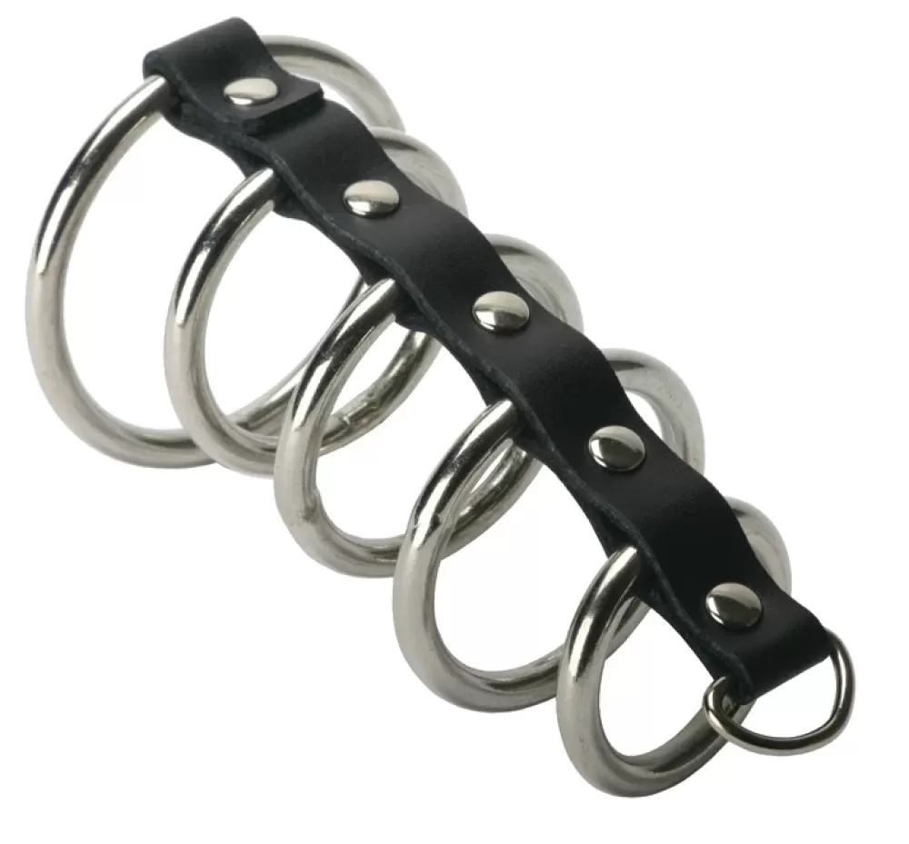 Cheap Healthy & Active 5-Ring Chastity Device