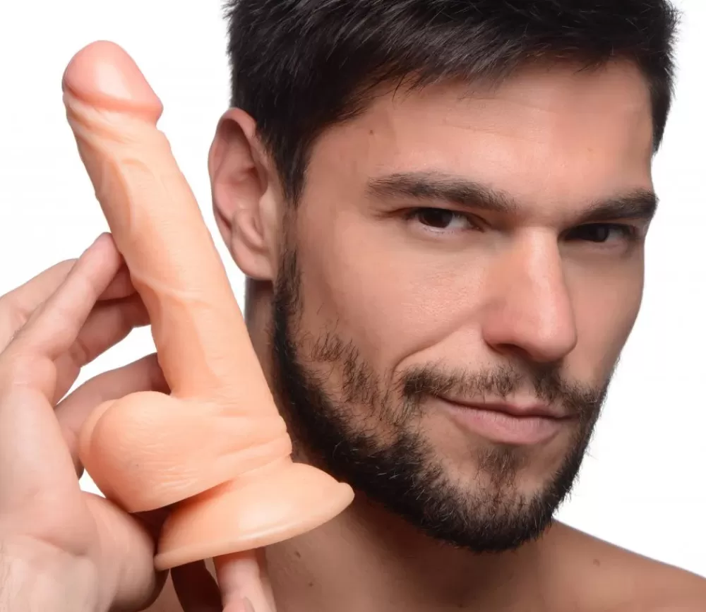Cheap Healthy & Active 6.5 Inch Dildo with Balls