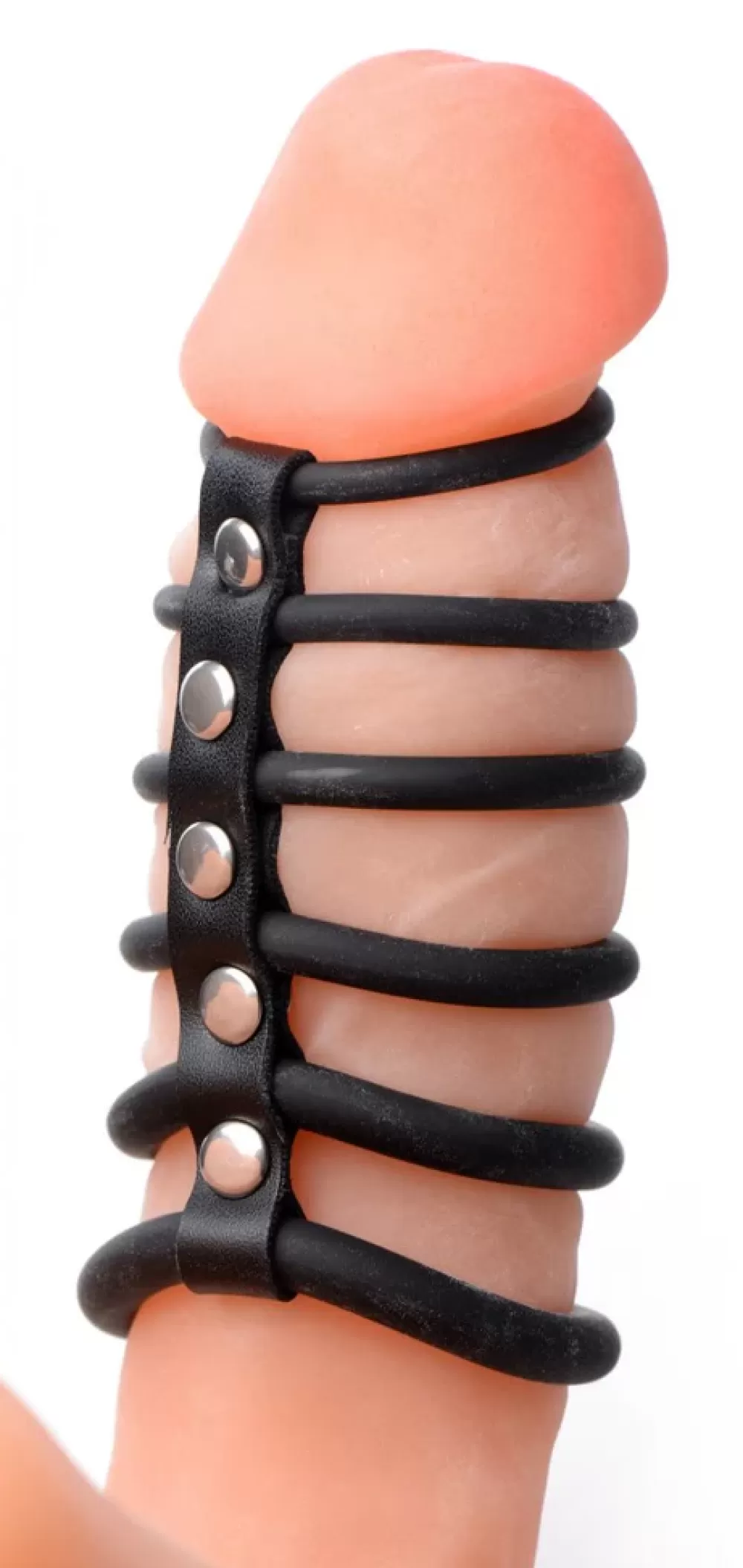 Cheap Healthy & Active 6 Ring Silicone Chastity Cage