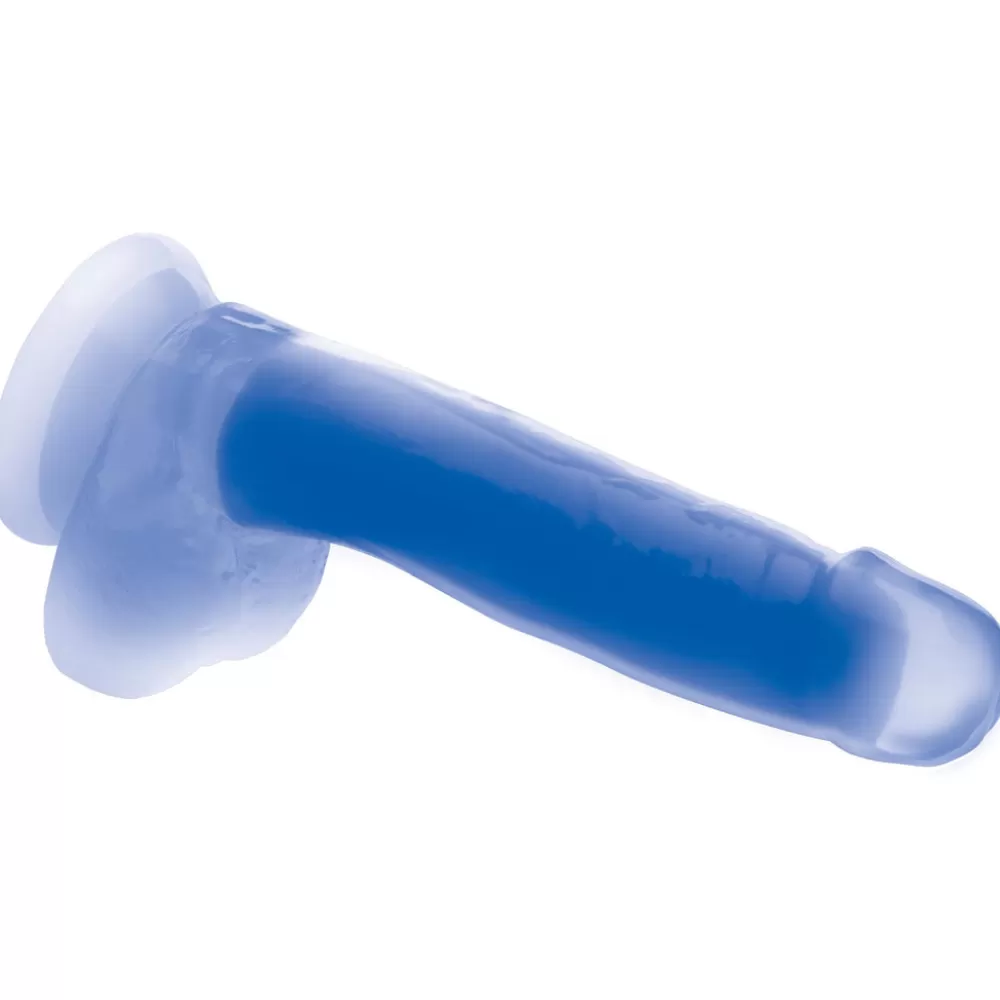 Best Healthy & Active 7 Inch Glow-in-the-Dark Silicone Dildo with Balls