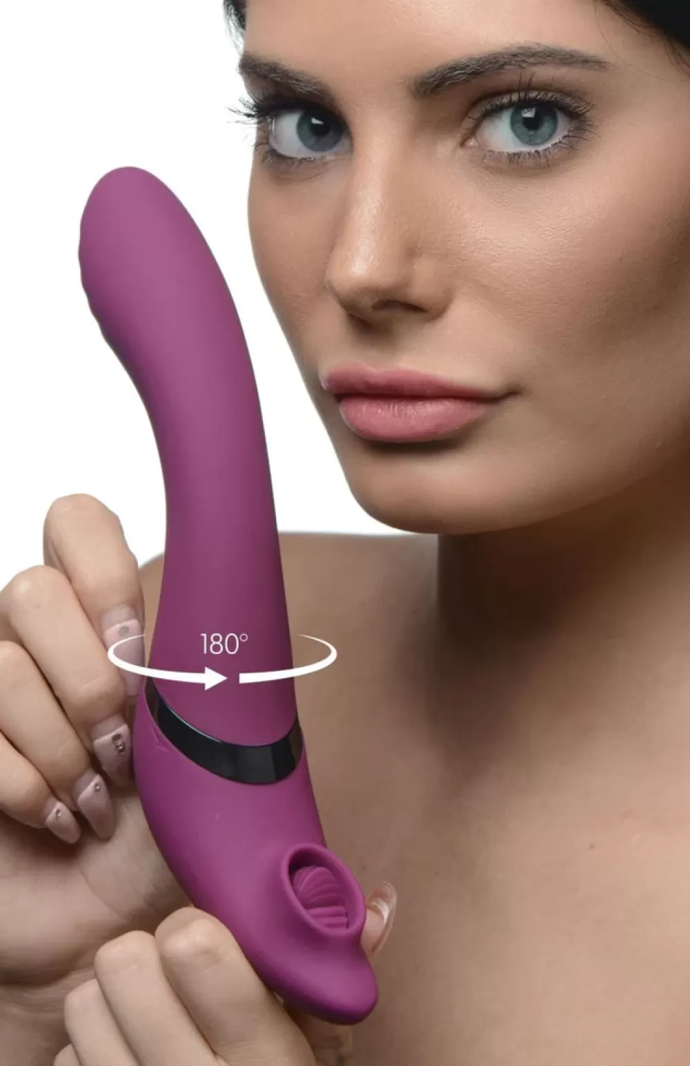 Discount Healthy & Active 7X 180 Degree Rotating Silicone Swivel Licking Vibrator