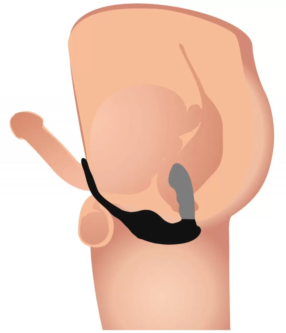 Cheap Healthy & Active 7X P-Strap Milking and Vibrating Prostate Stimulator with Cock and Ball Harness