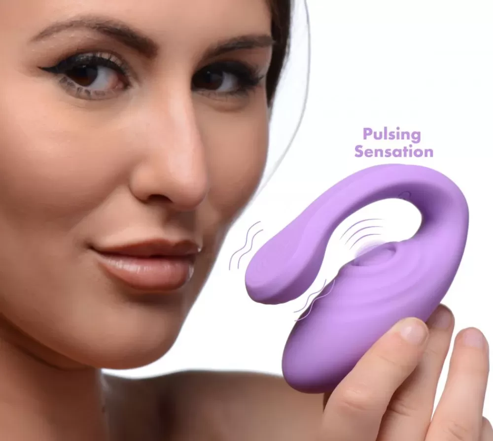 New Healthy & Active 7X Pulse Pro Pulsating and Clit Stimulating Vibrator with Remote Control