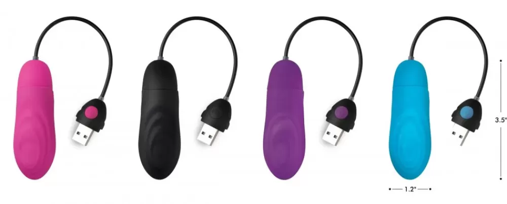 Hot Healthy & Active 7X Pulsing Rechargeable Silicone Bullet