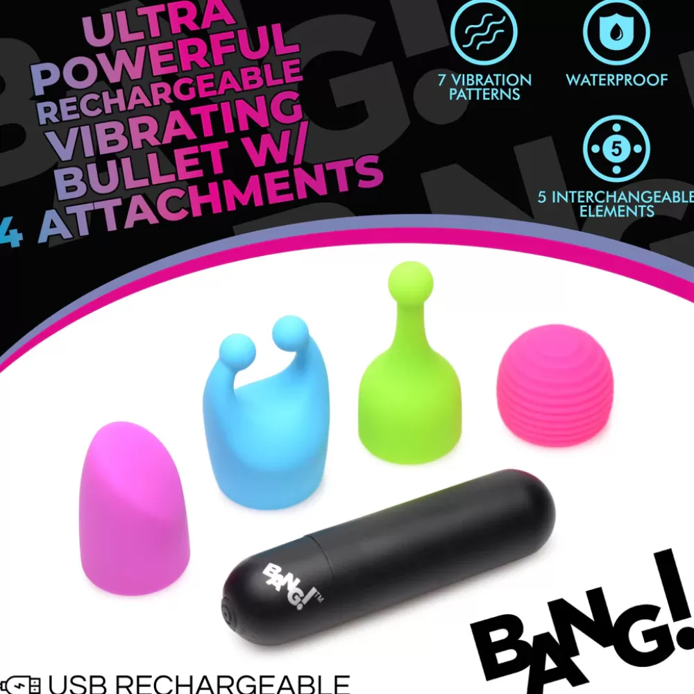 Clearance Healthy & Active 7X Rechargeable Bullet with 4 Attachments