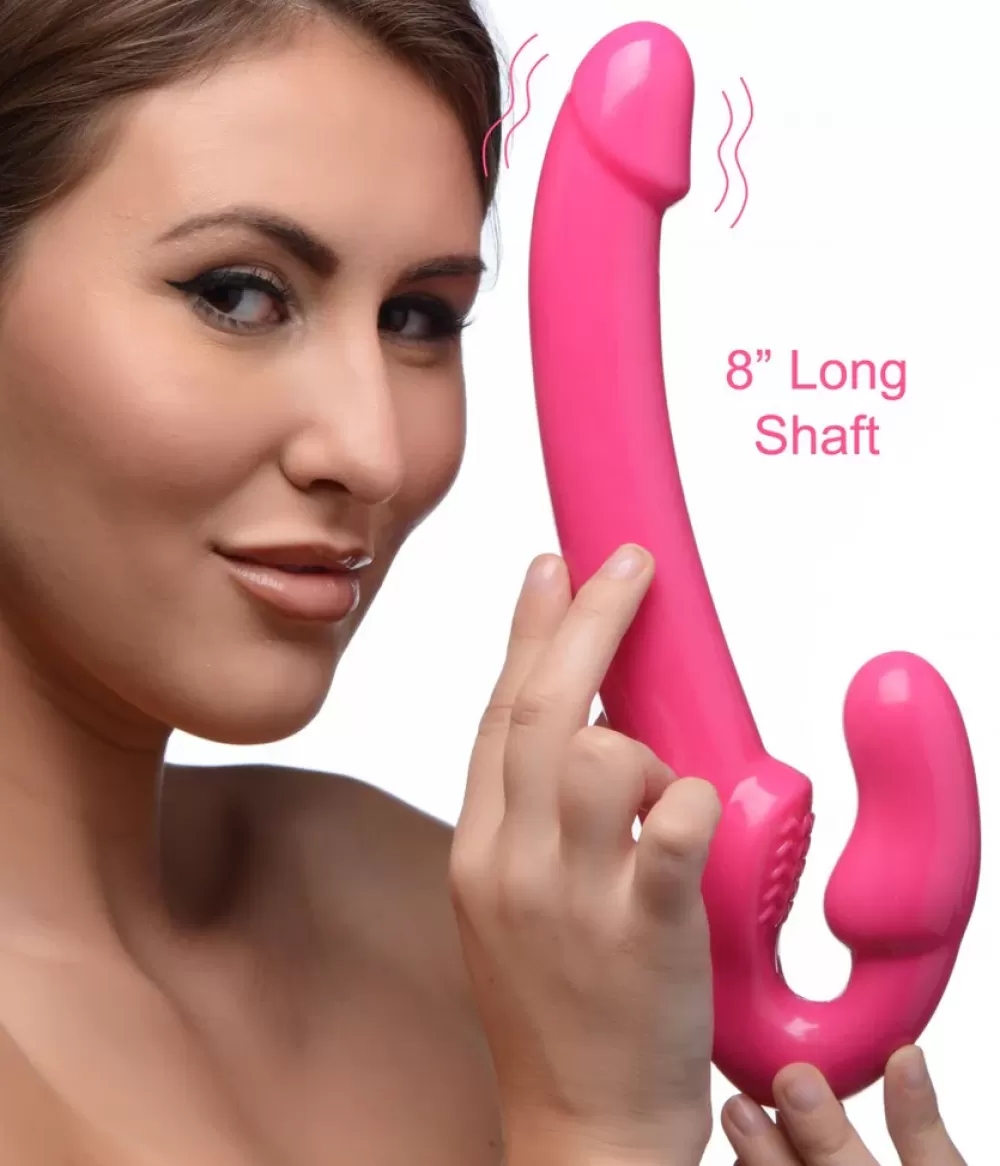 Discount Healthy & Active 7X Revolver Slim 8 inch Vibrating Strapless Strap-on