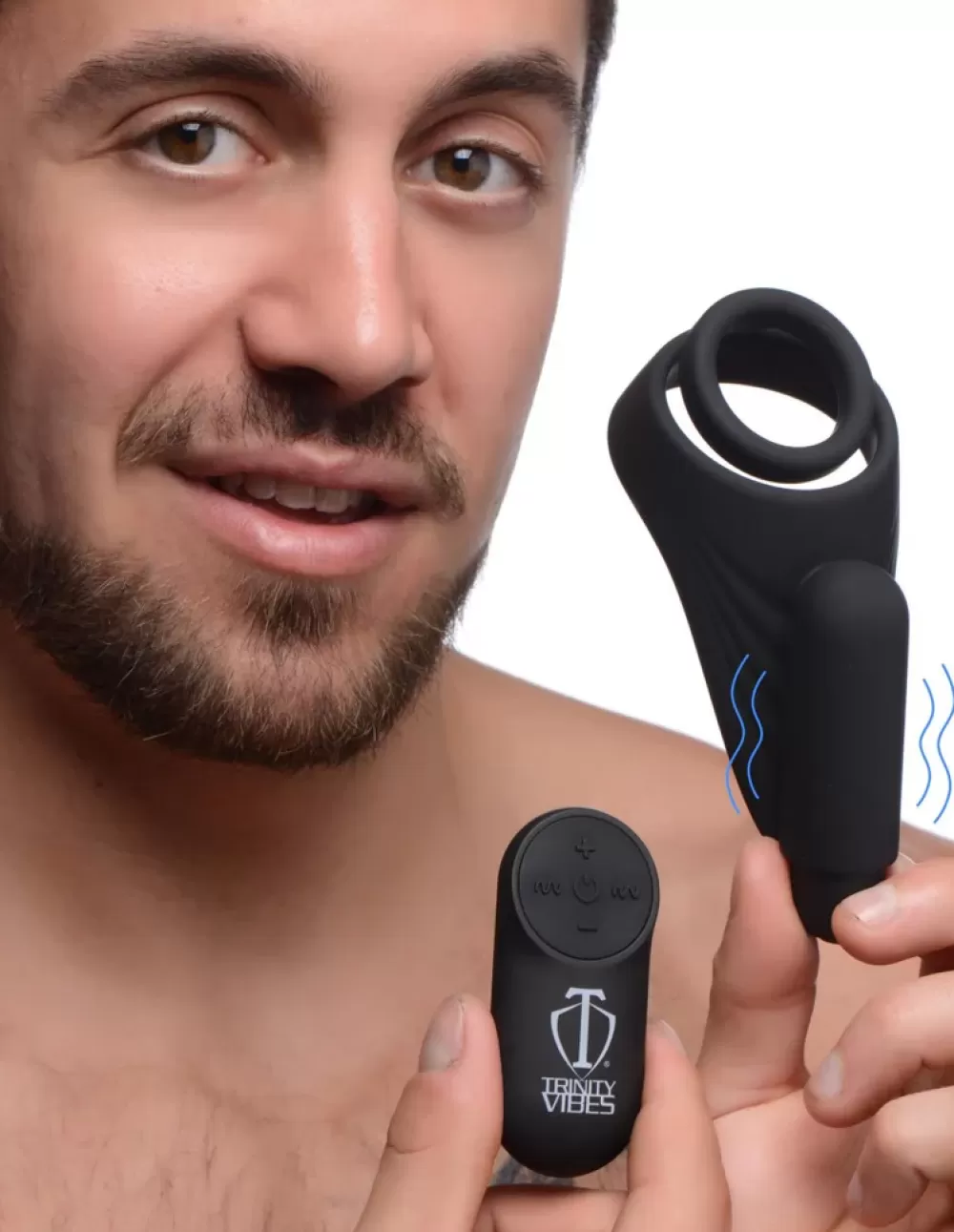 Best Healthy & Active 7X Silicone C-Ring with Vibrating Taint Stimulator