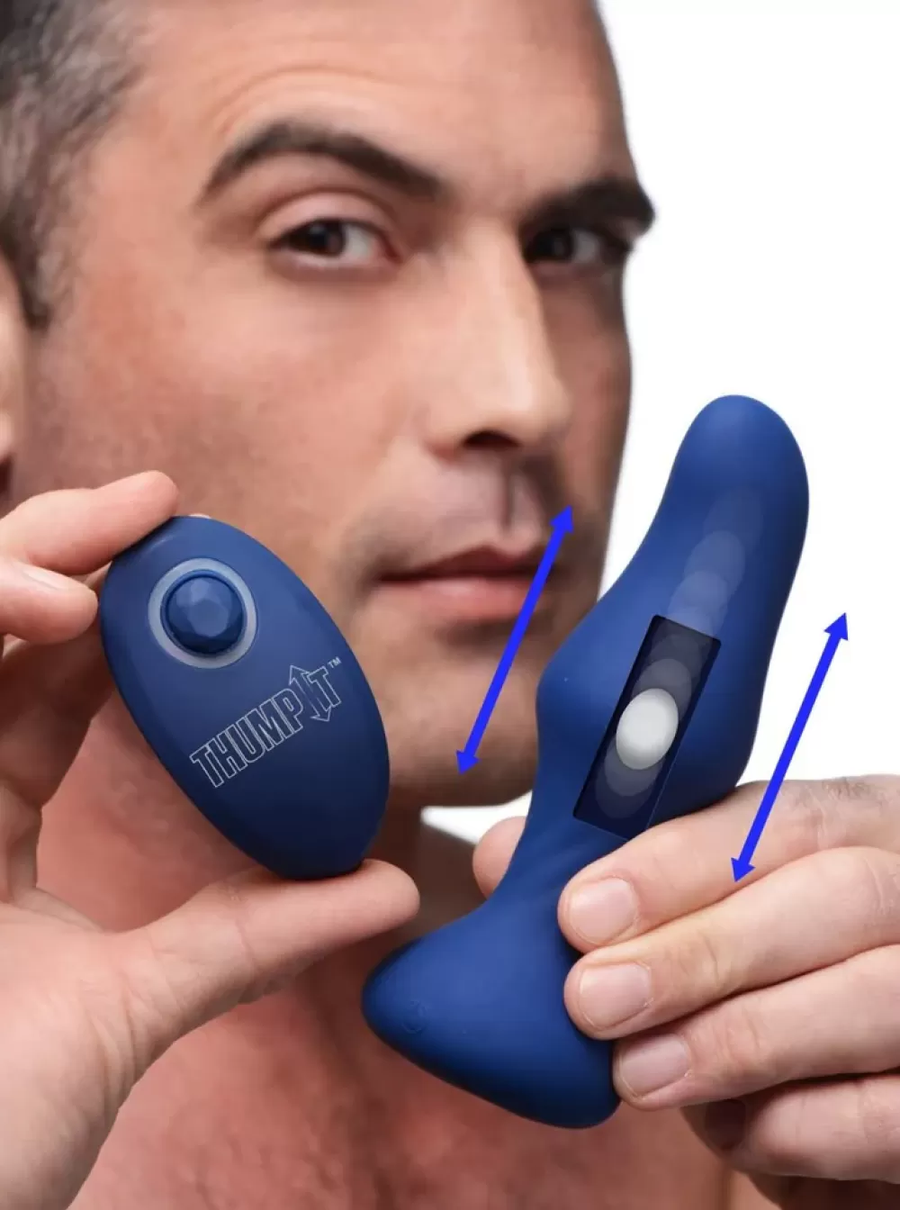 Discount Healthy & Active 7X Slim Curved Thumping Silicone Anal Plug