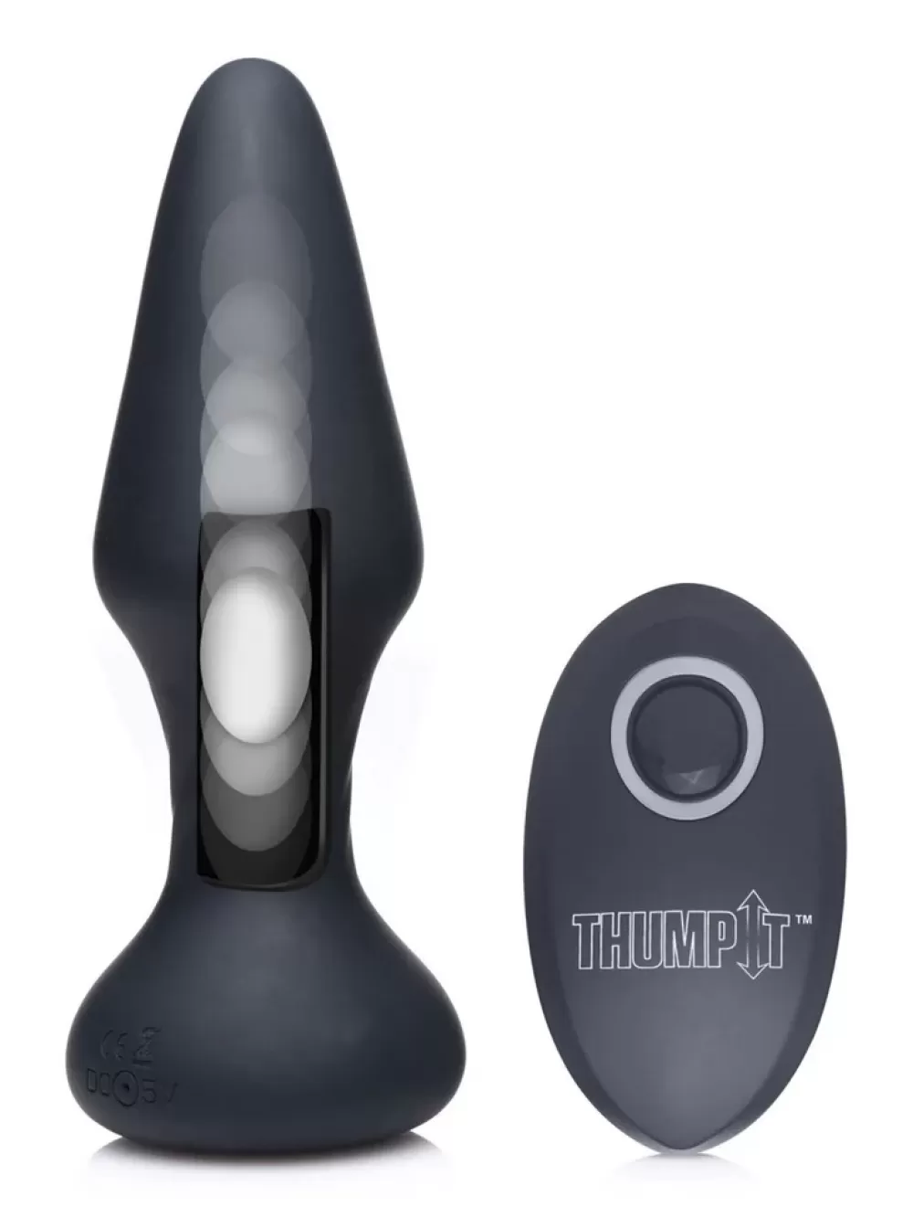 Best Healthy & Active 7X Slim Thumping Silicone Anal Plug
