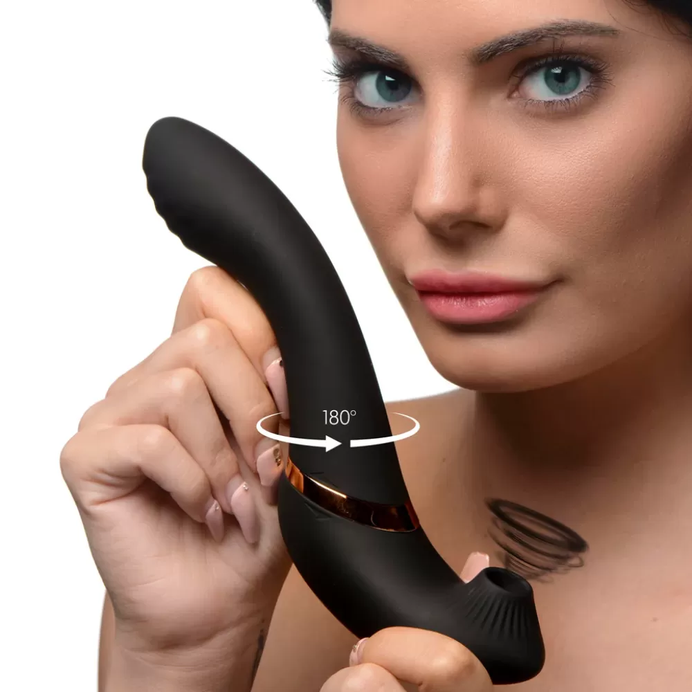 Outlet Healthy & Active 7X Swivel Sucker 180 Rotating Silicone Suction Vibrator
