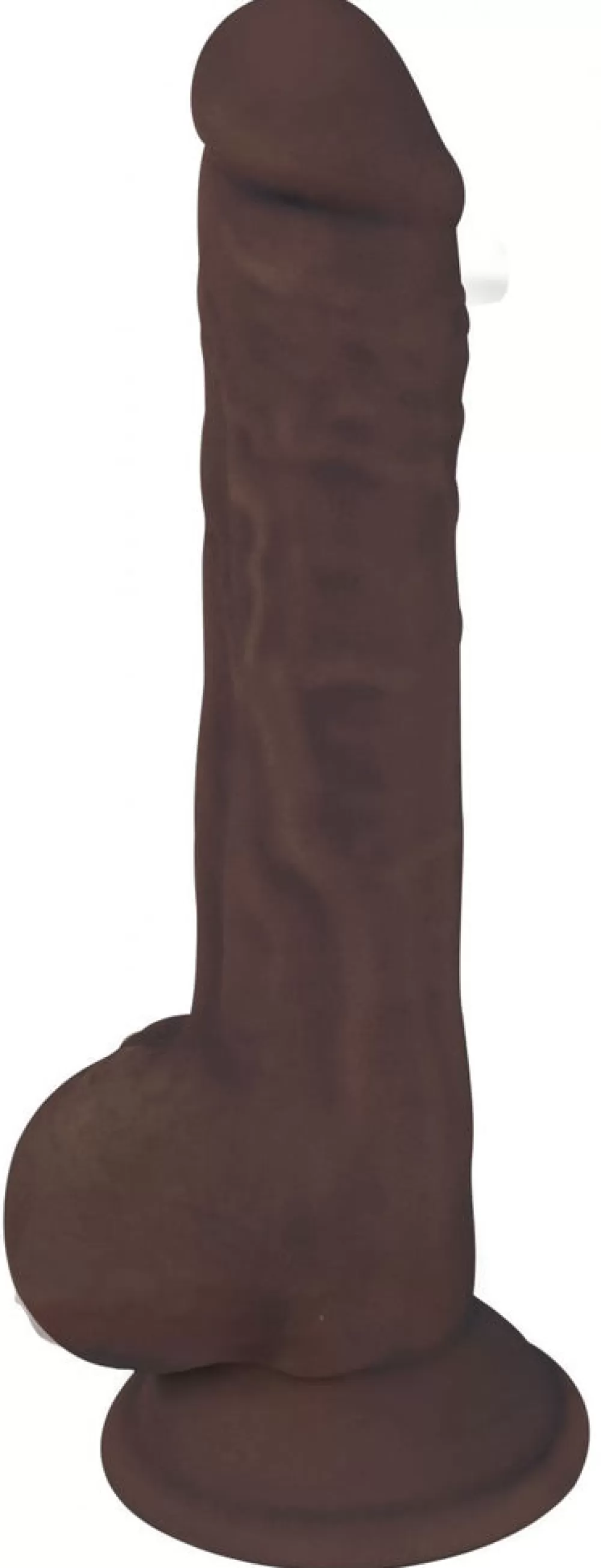 Store Healthy & Active 8 Inch Dark Silicone Dildo With Balls