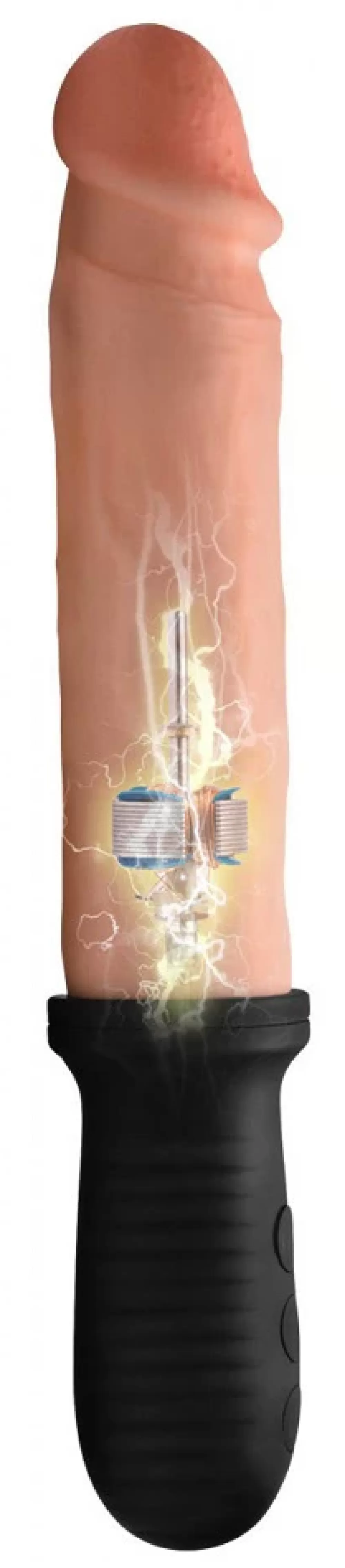 Hot Healthy & Active 8X Auto Pounder Vibrating and Thrusting Dildo with Handle