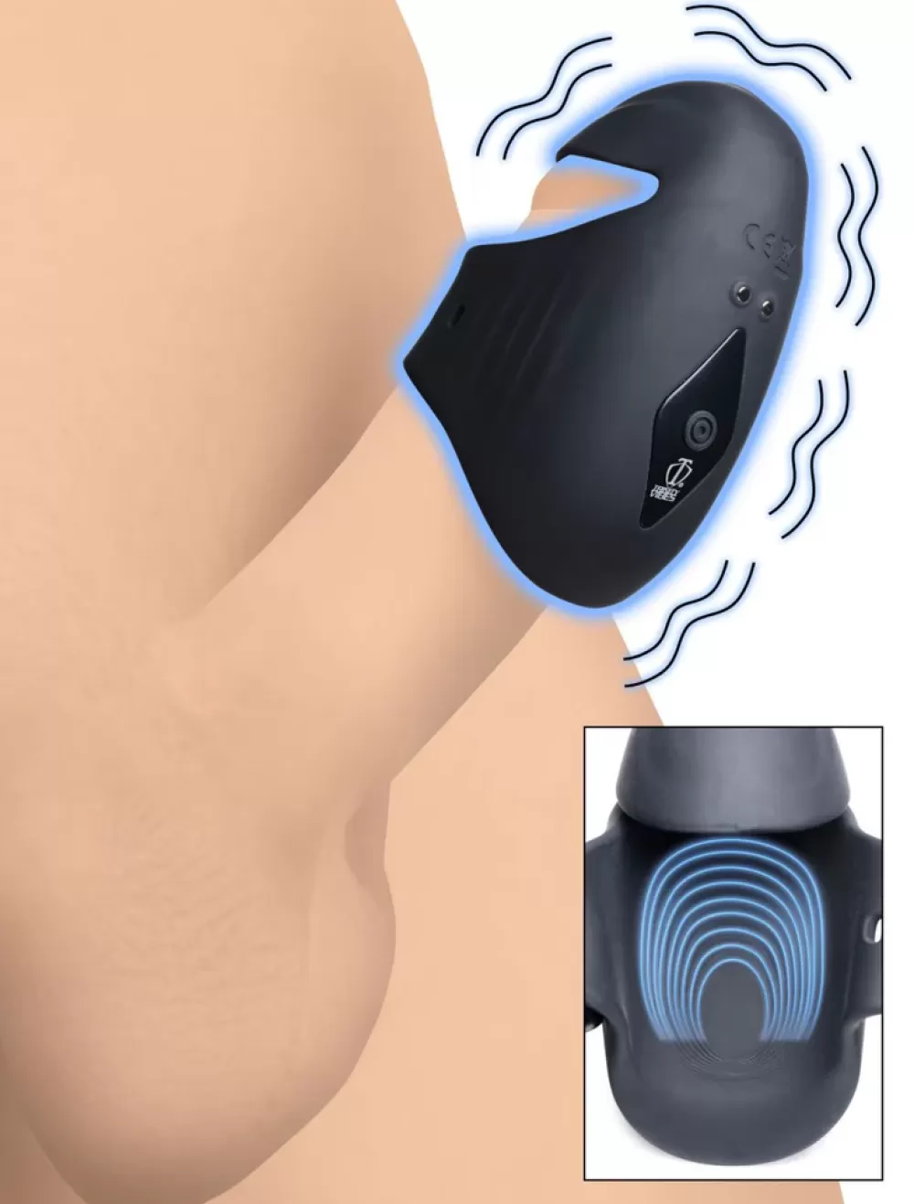 Sale Healthy & Active 8X Vibrating Silicone Penis Head Stimulator