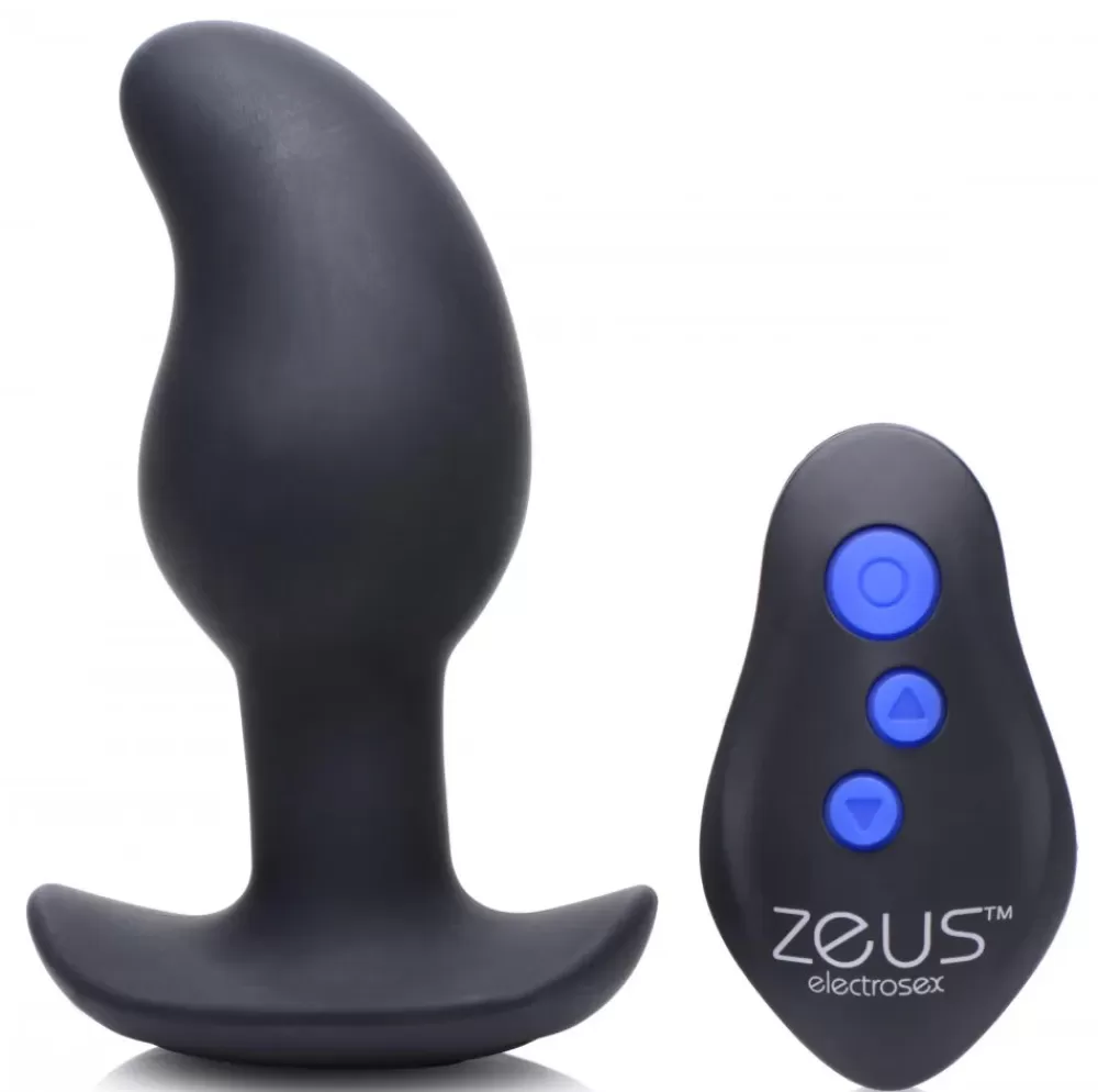 Online Healthy & Active 8X Volt Drop Vibrating and E-Stim Silicone Prostate Massager with Remote
