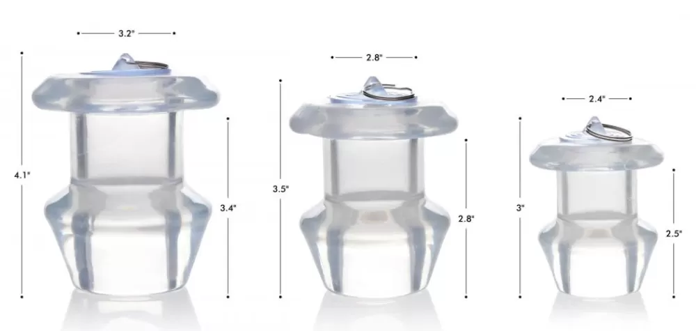 Cheap Healthy & Active Ass Bung Clear Hollow Anal Dilator with Plug