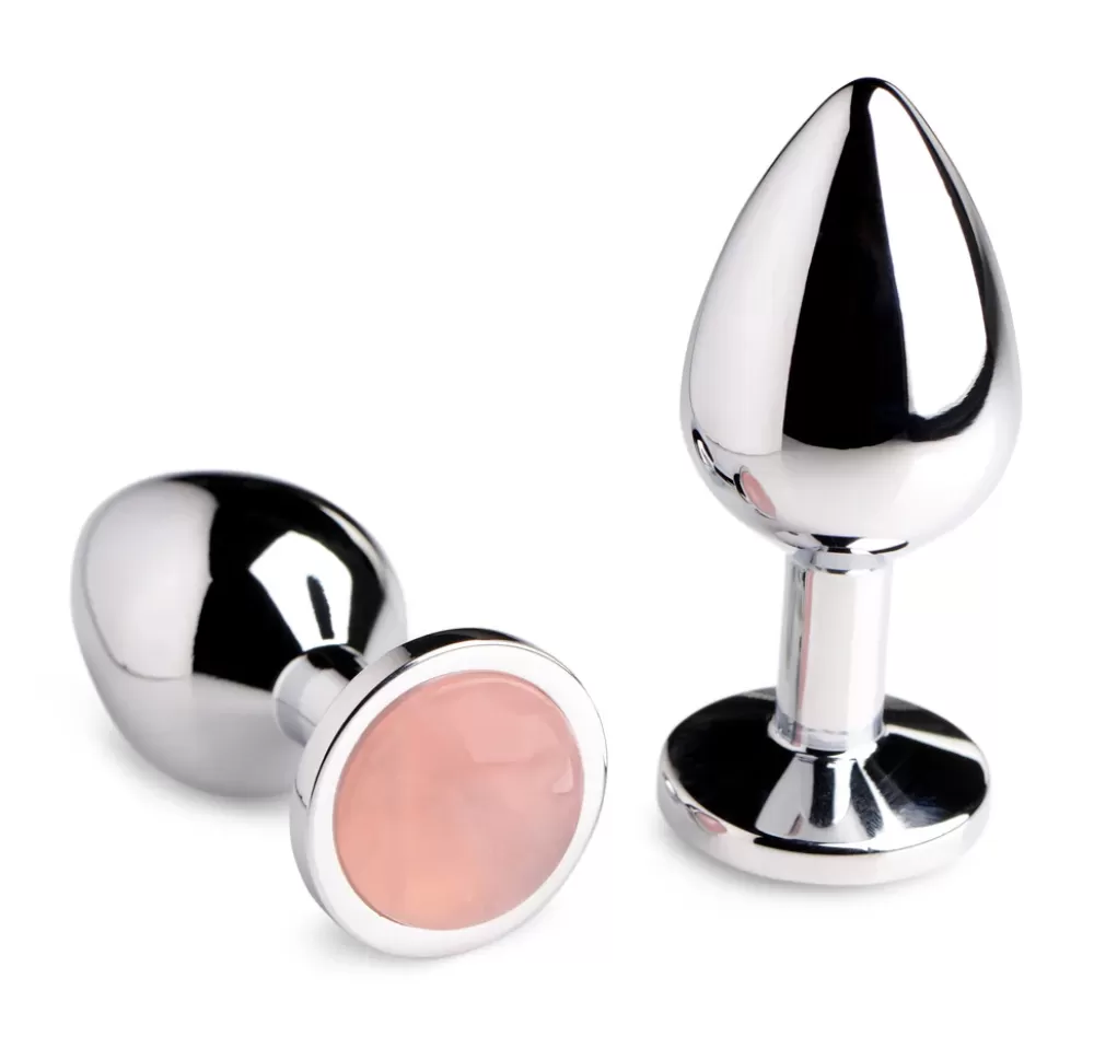 Cheap Healthy & Active Authentic Rose Quartz Gemstone Anal Plug