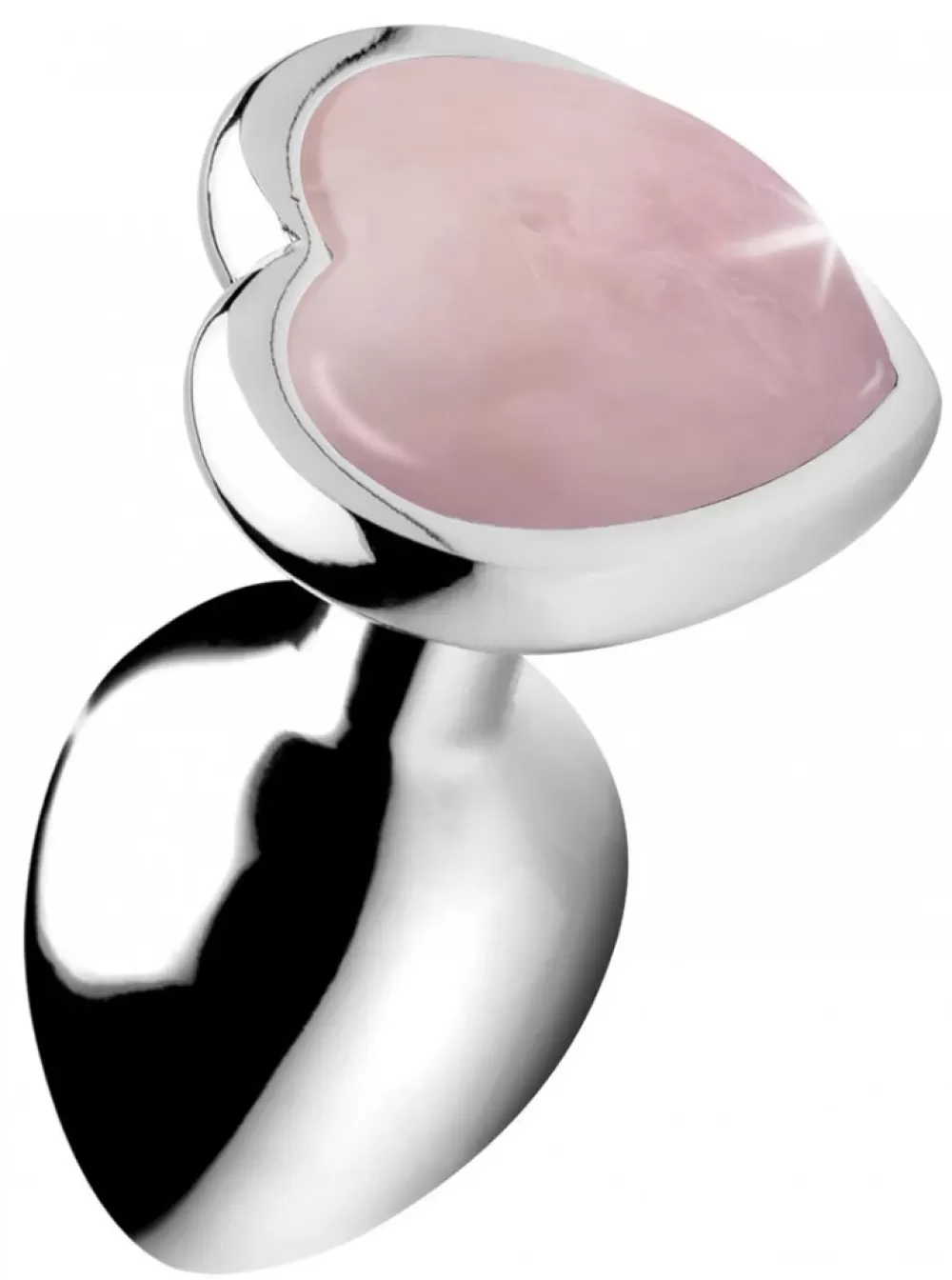 Discount Healthy & Active Authentic Rose Quartz Gemstone Heart Anal Plug