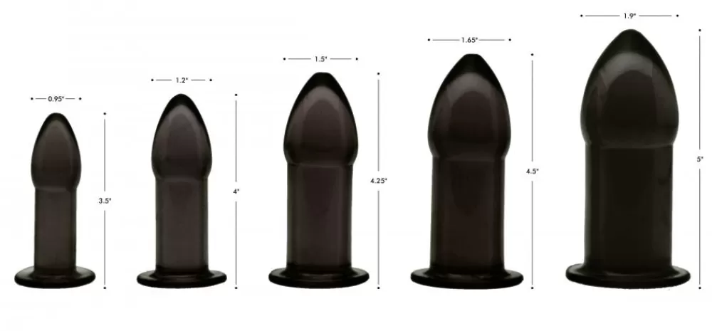 Sale Healthy & Active Black Anal Dilator Kit