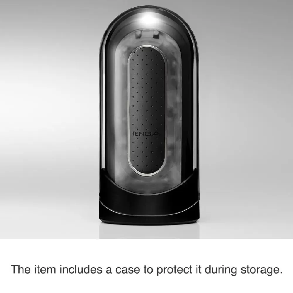Fashion Healthy & Active Black Flip 0-Zero Electronic Vibration Stroker