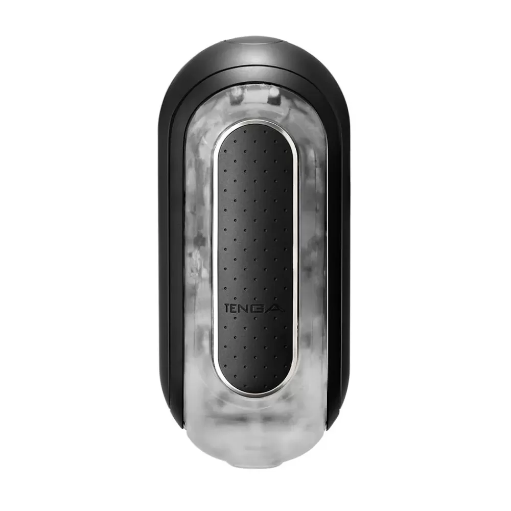 Fashion Healthy & Active Black Flip 0-Zero Electronic Vibration Stroker
