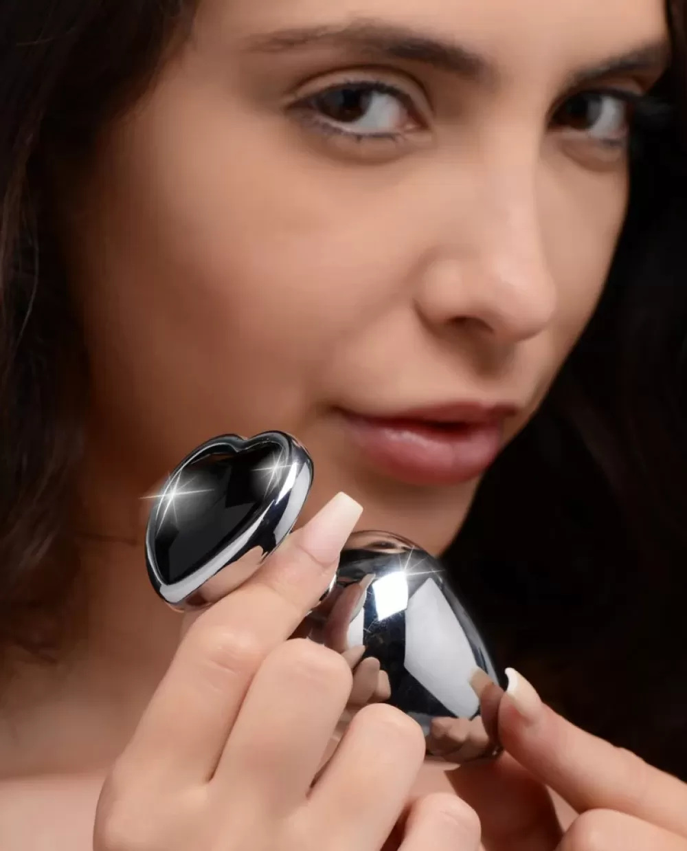 Store Healthy & Active Black Heart Gem Anal Plug