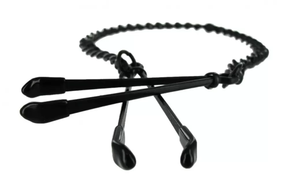 Fashion Healthy & Active Black Tweezer Nipple Clamps
