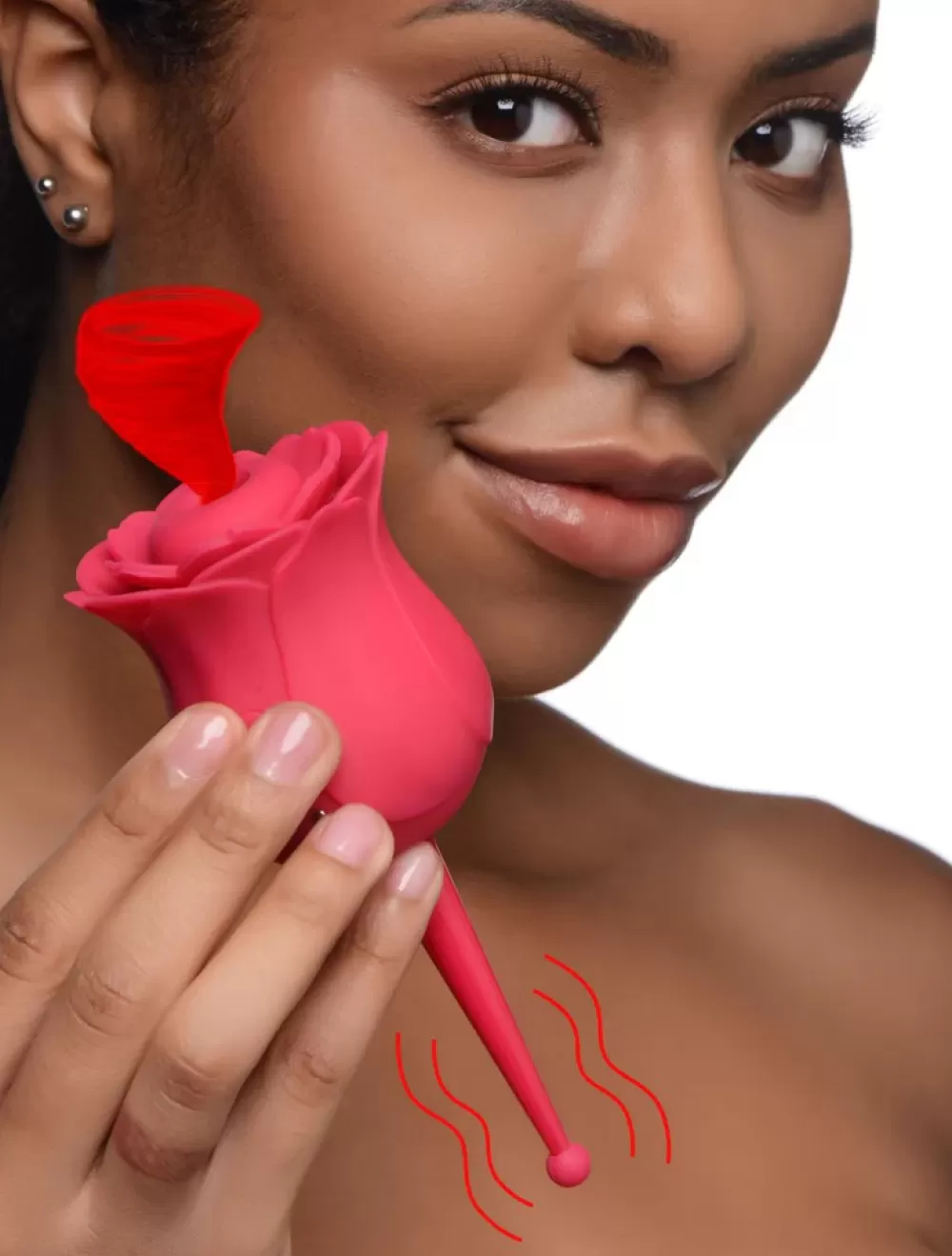 Fashion Healthy & Active Bloomgasm Rose Buzz 7X Silicone Clit Stimulator and Vibrator
