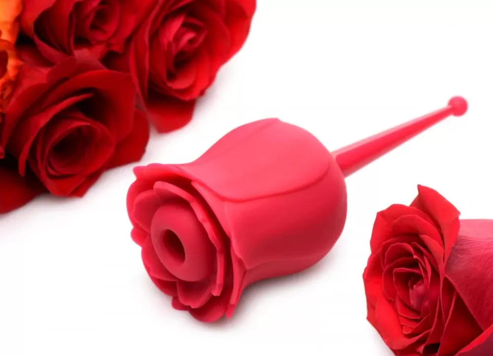Fashion Healthy & Active Bloomgasm Rose Buzz 7X Silicone Clit Stimulator and Vibrator
