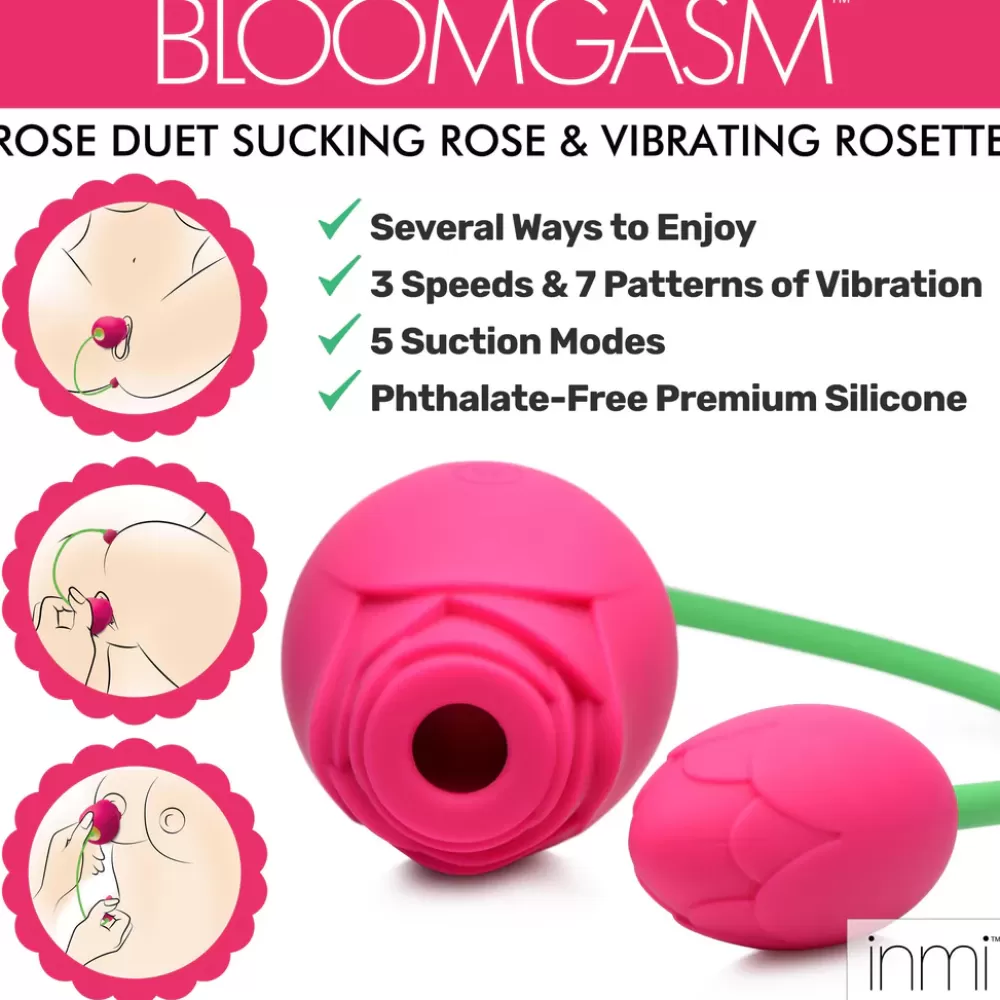 Cheap Healthy & Active Bloomgasm Rose Duet Sucking Rose and Vibrating Rosette
