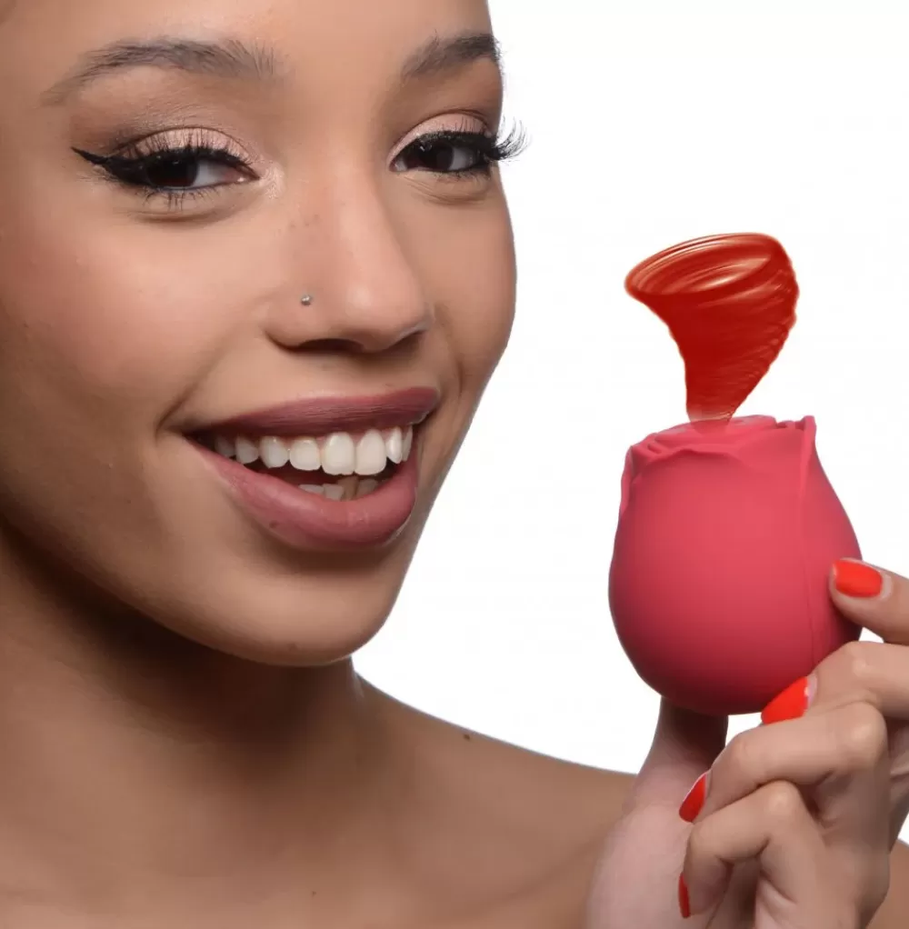 Cheap Healthy & Active Bloomgasm Wild Rose 10X Silicone Clit Stimulator