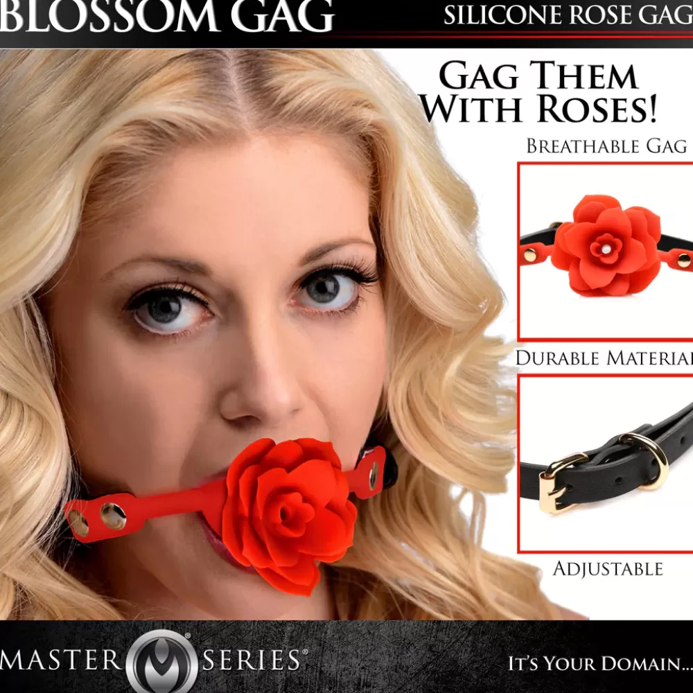 Cheap Healthy & Active Blossom Silicone Breathable Rose Gag