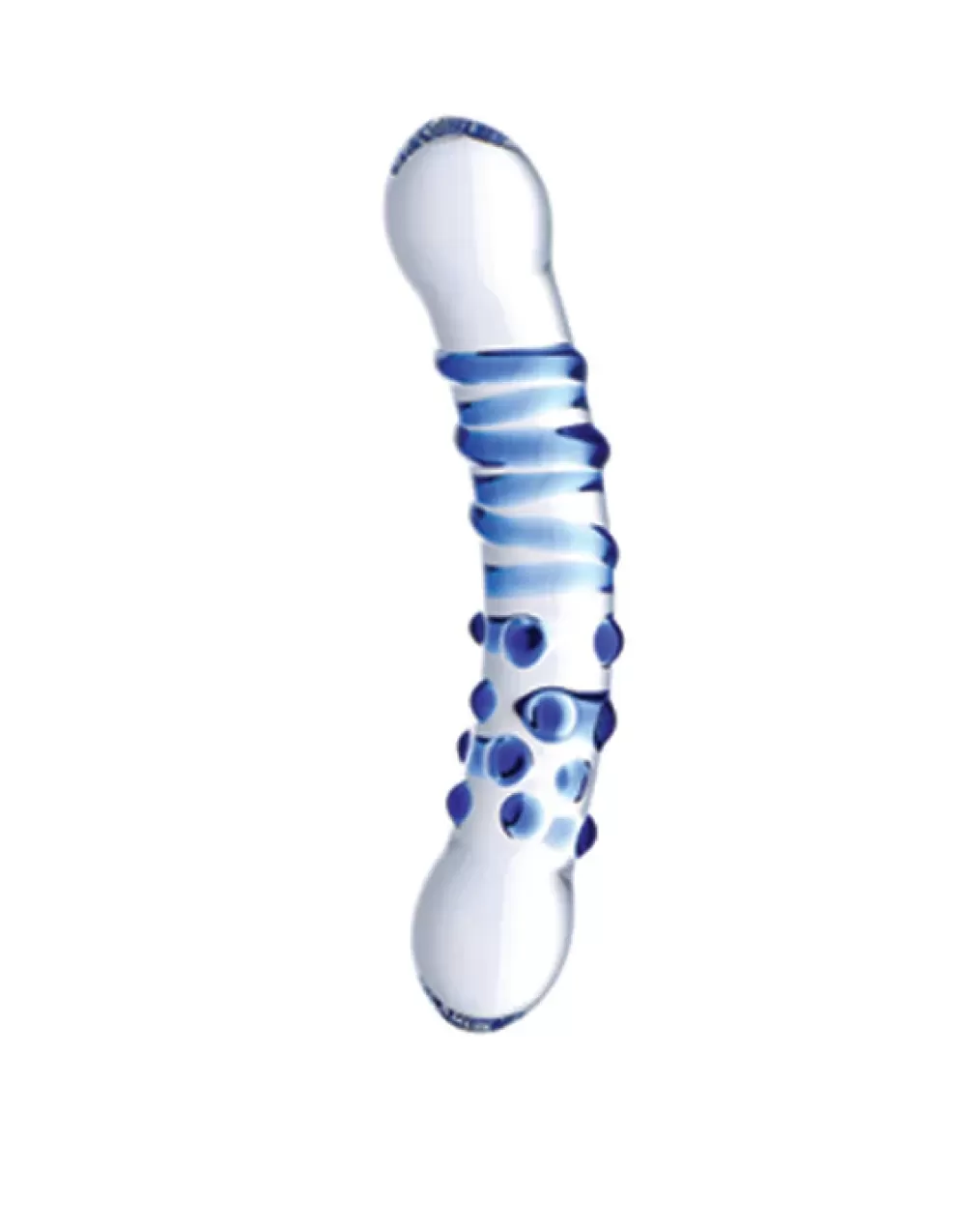 Cheap Healthy & Active Blu Dual Ended Glass Dildo