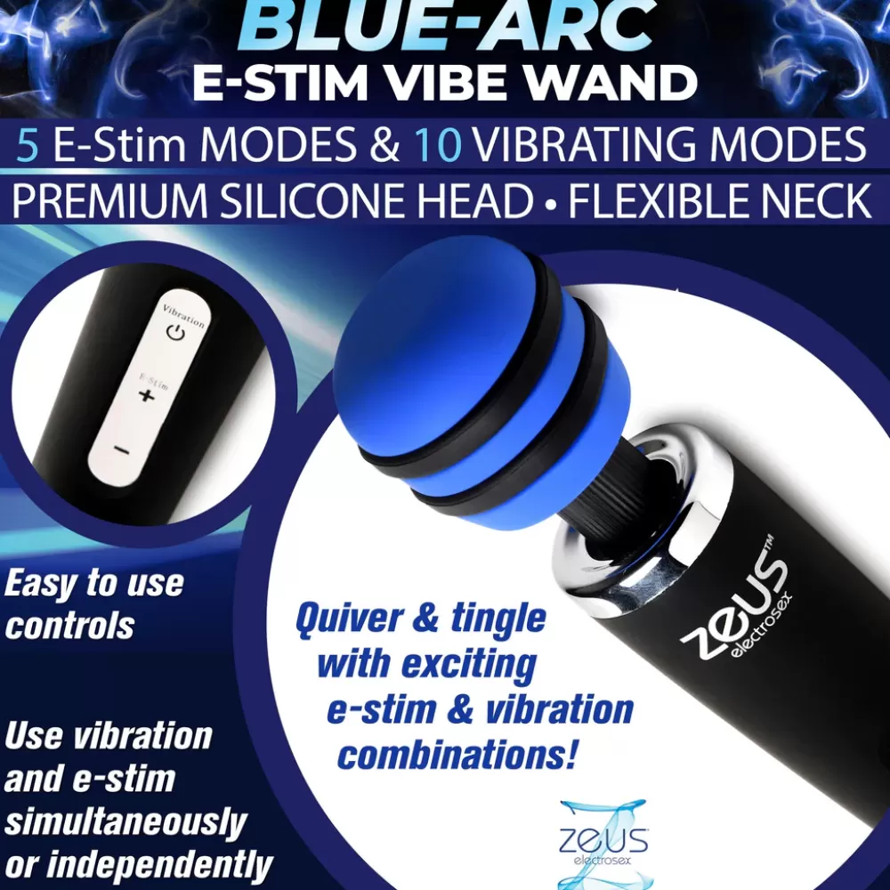 Cheap Healthy & Active Blue-Arc E-Stim Vibrating Wand
