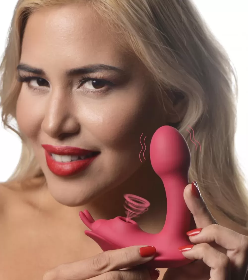 Store Healthy & Active Butterfly Tease 10X Clitoral Suction Silicone Stimulator