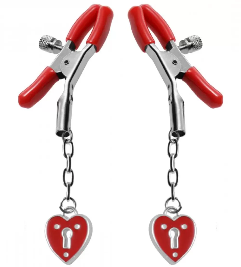 Clearance Healthy & Active Captive Heart Nipple Clamps