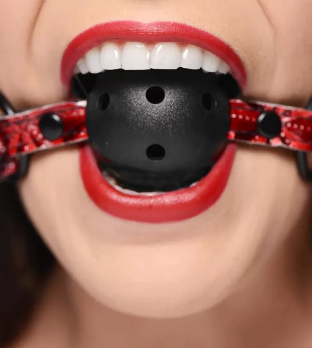 New Healthy & Active Crimson Tied Breatheable Ball Gag