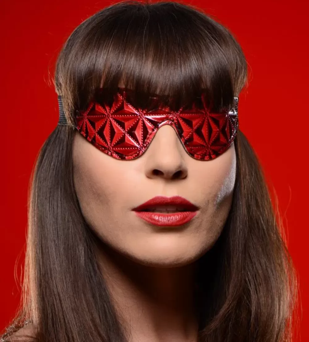 Best Sale Healthy & Active Crimson Tied Embossed Blindfold